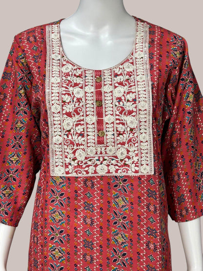 Cotton Kurti pant set - Kurti Connection USA