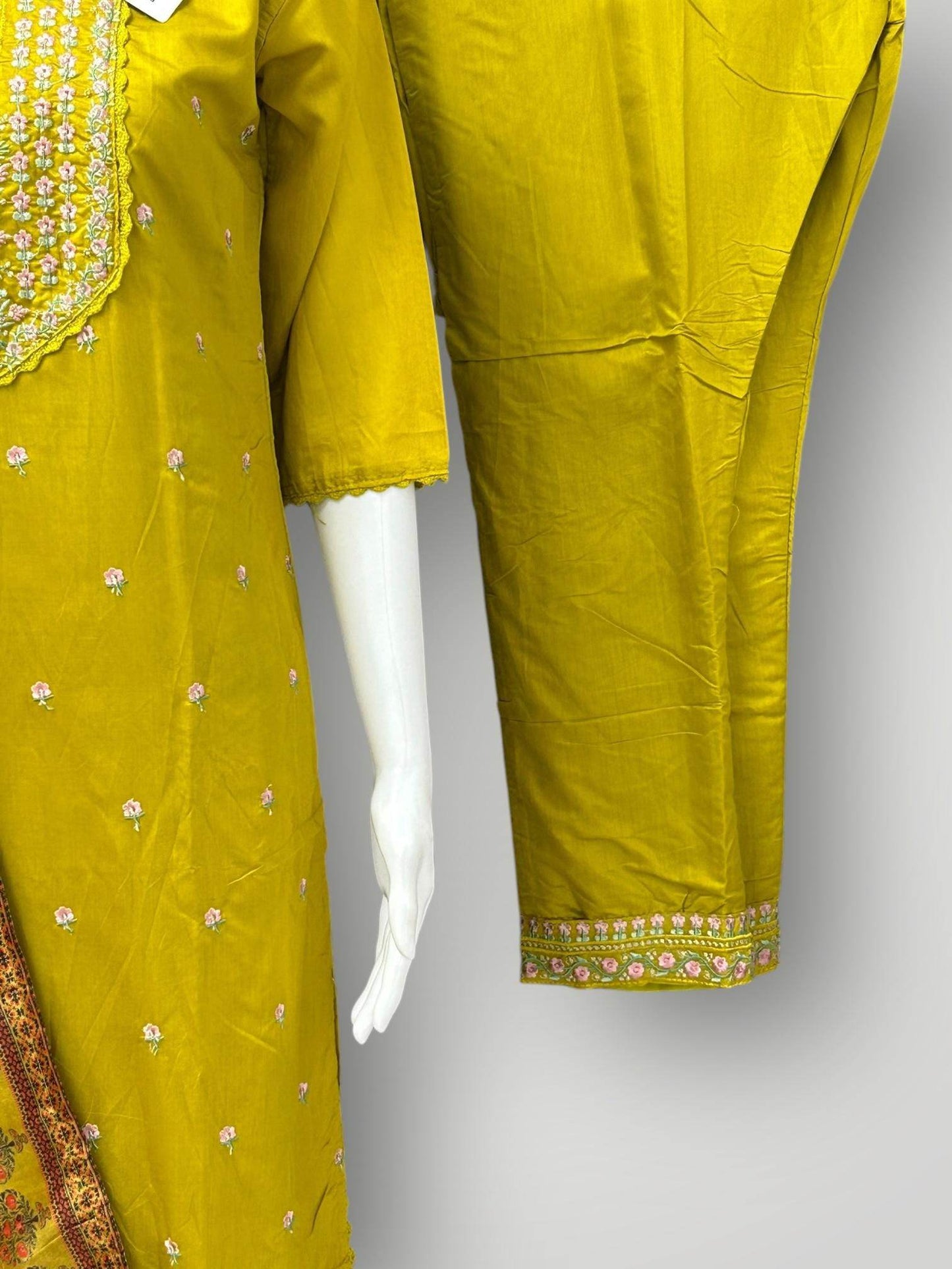 Silk kurti pant set - Kurti Connection USA