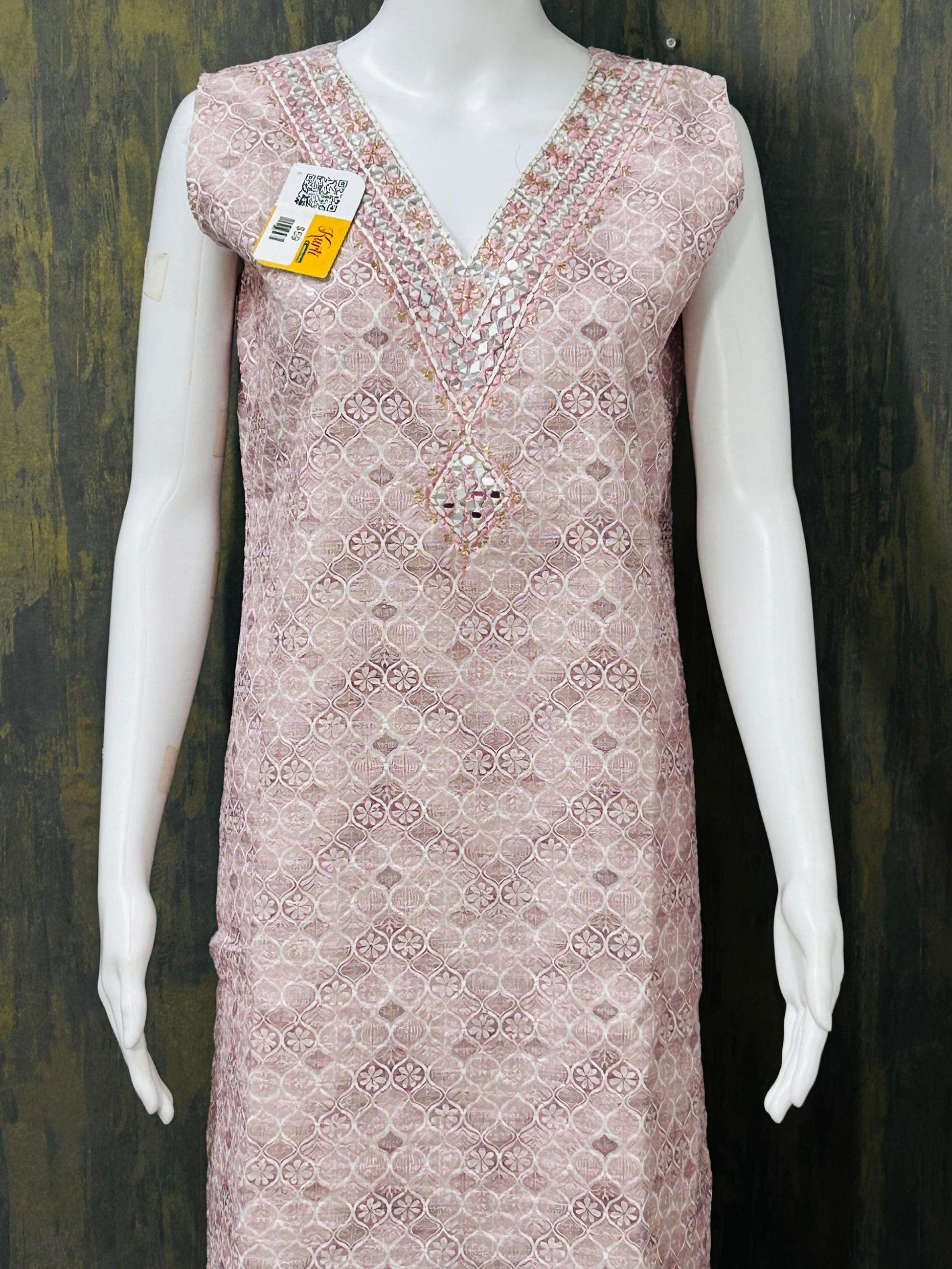 Sequin Chikankari kurti - Kurti Connection USA