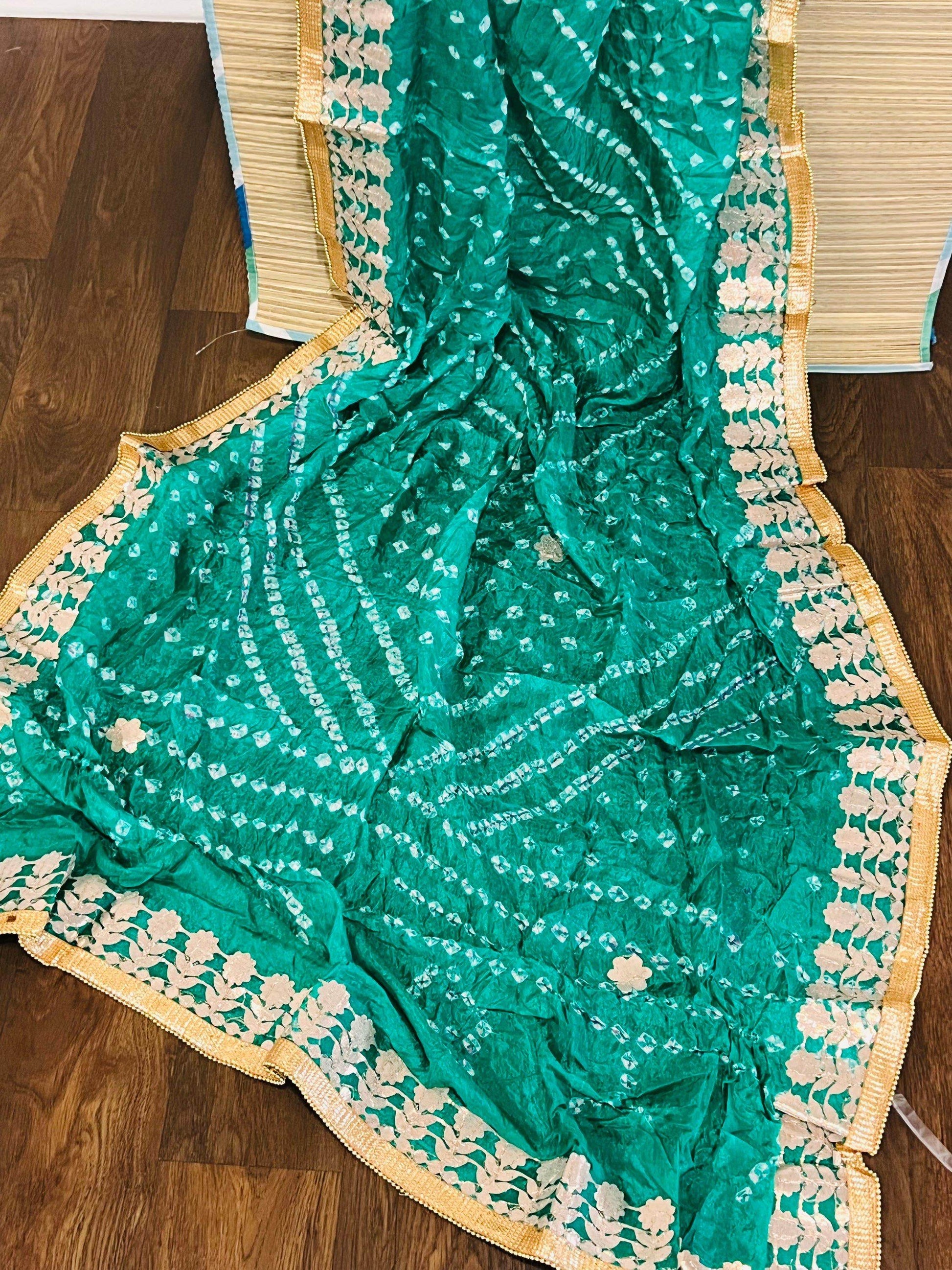 Gota patti bandhani dupatta - Kurti Connection USA