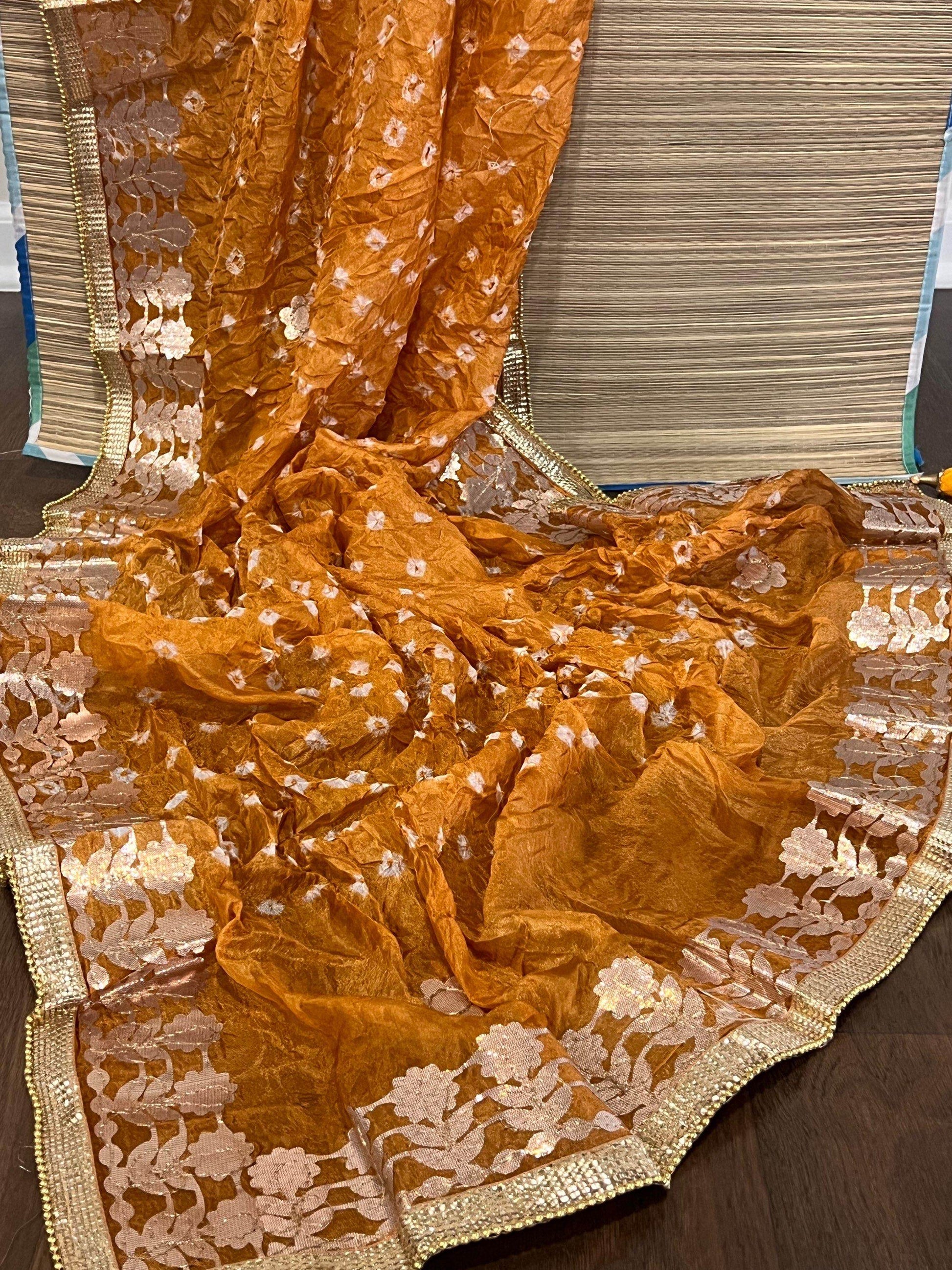Gota patti bandhani dupatta - Kurti Connection USA