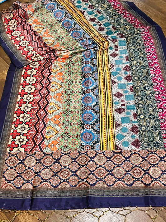 Tussar silk dupatta - Kurti Connection USA