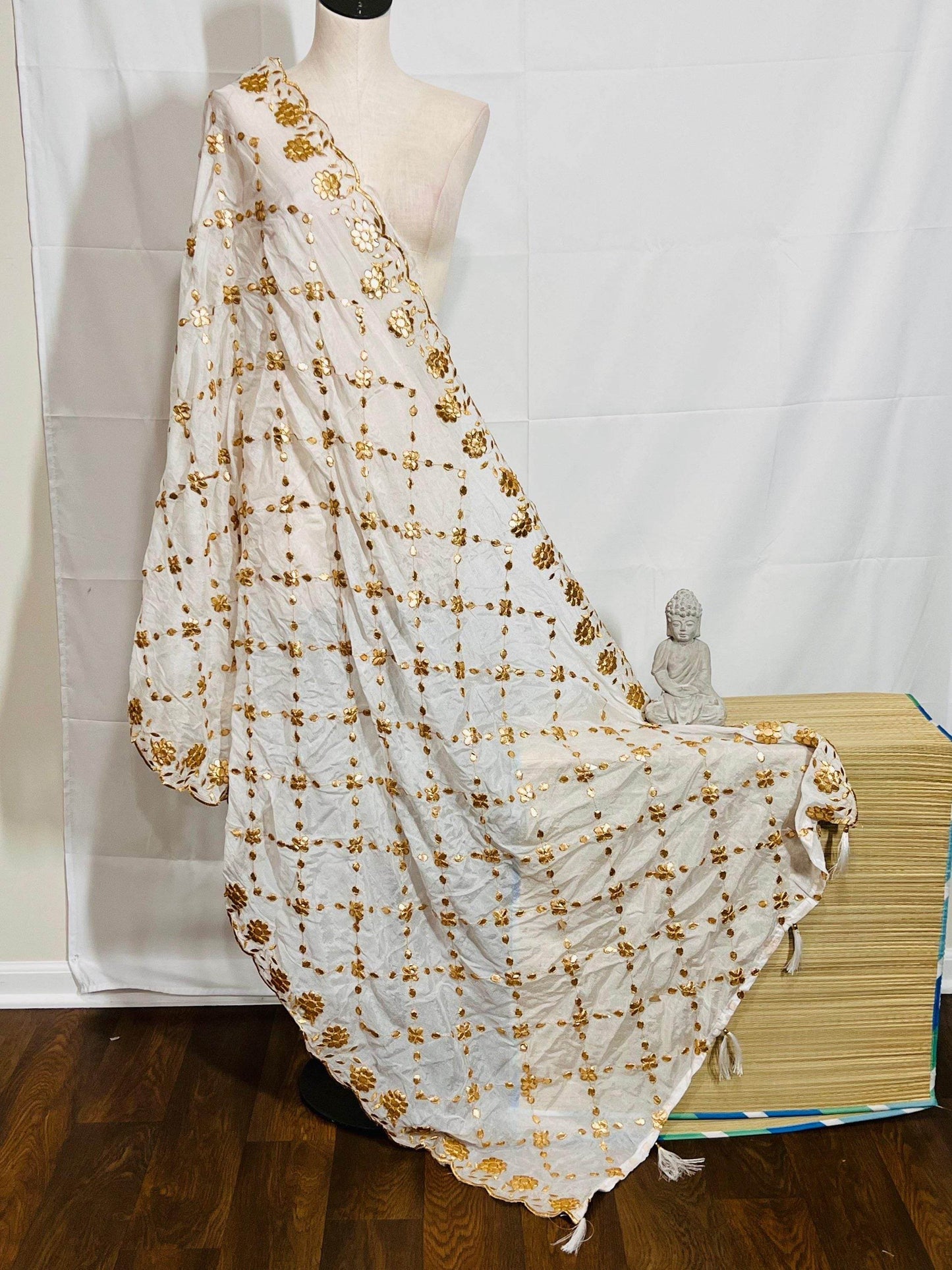 Chiffon silk dupatta - Kurti Connection USA
