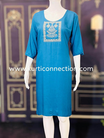 Rayon Kurti | Daily wear kurti - Kurti Connection USA
