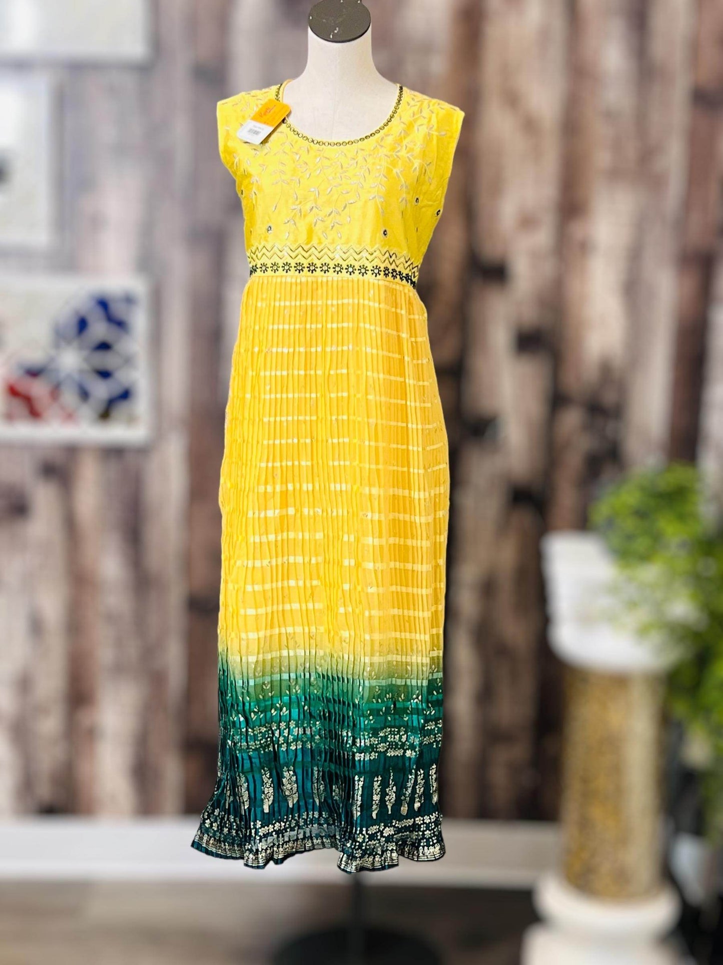 Chiffon silk kurti - Kurti Connection USA
