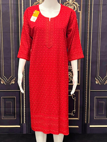 Chikankari kurtis - Kurti Connection USA