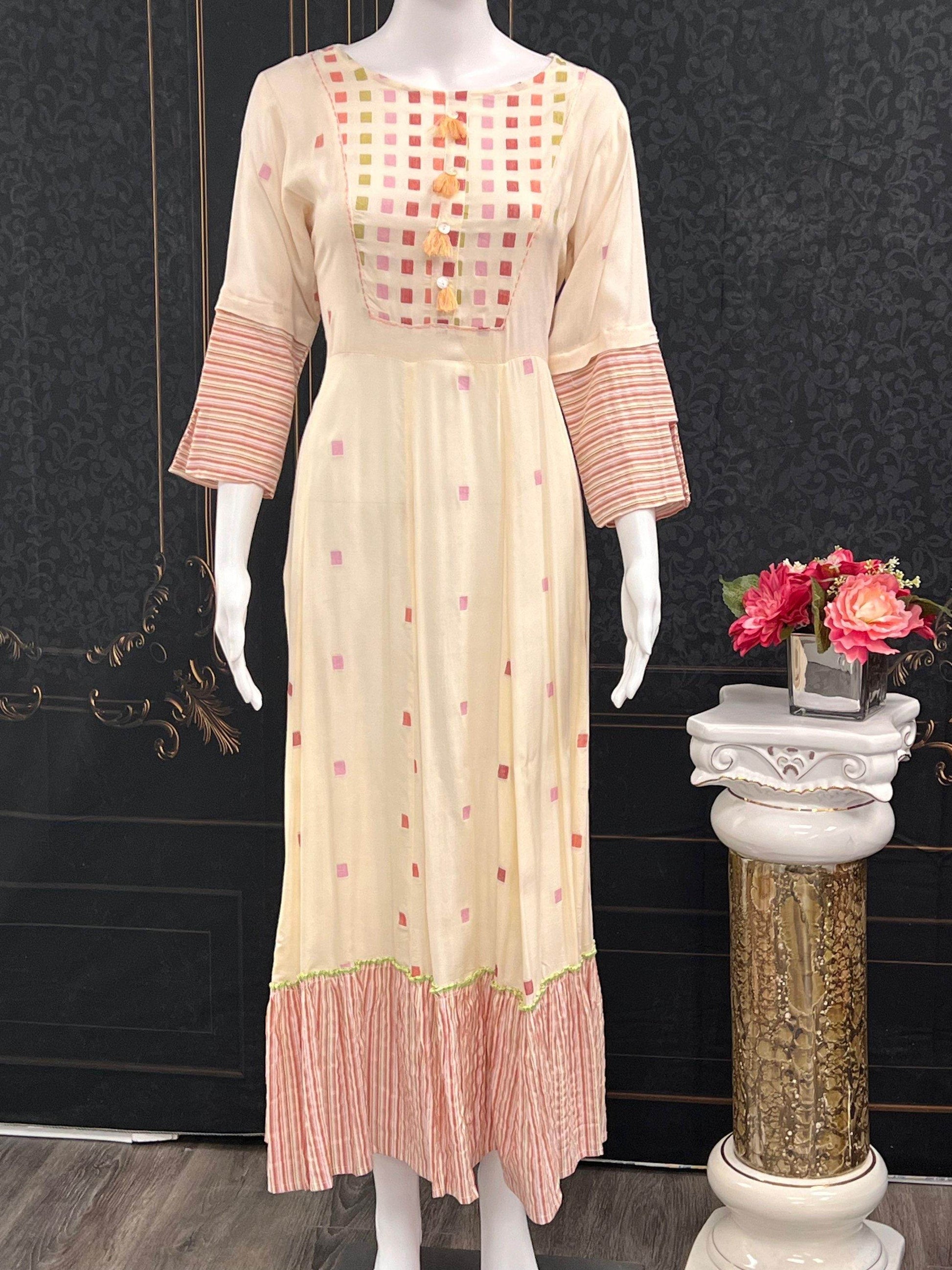 Anarkali style kurti - Kurti Connection USA