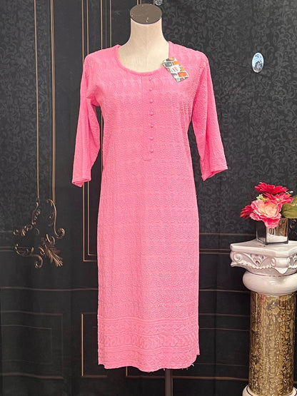 chikankari kurti - Kurti Connection USA