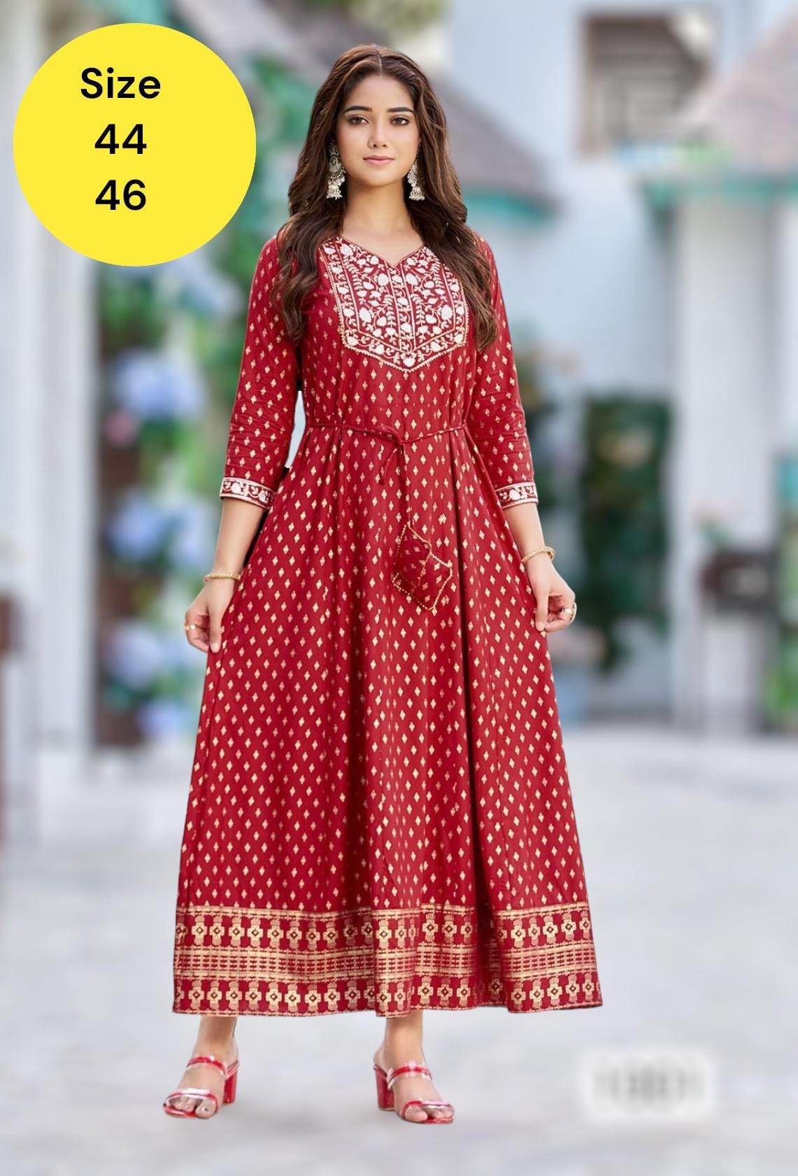 Soft cotton kurti - Kurti Connection USA