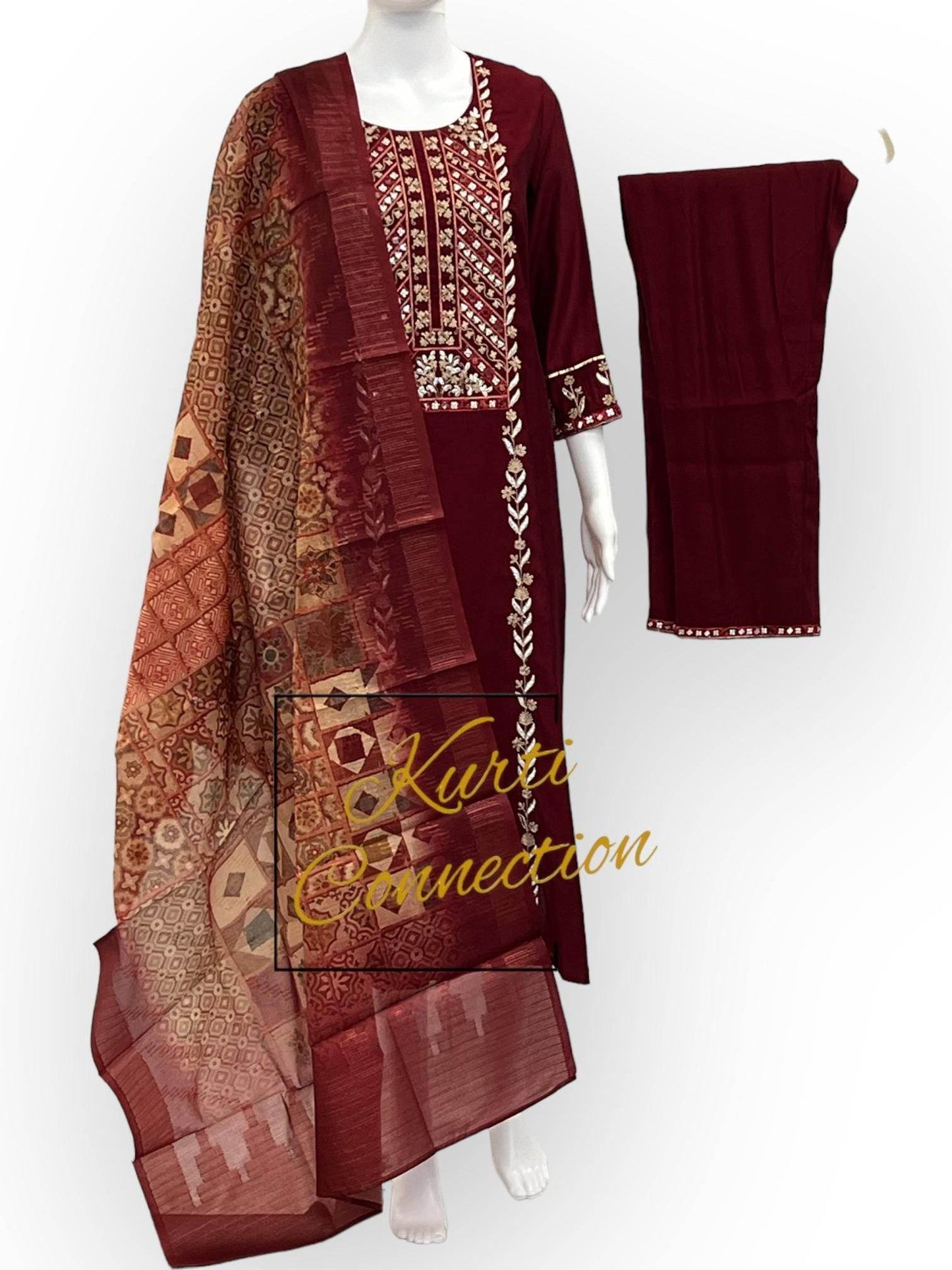 Modal silk kurti set | salwar kameez - Kurti Connection USA