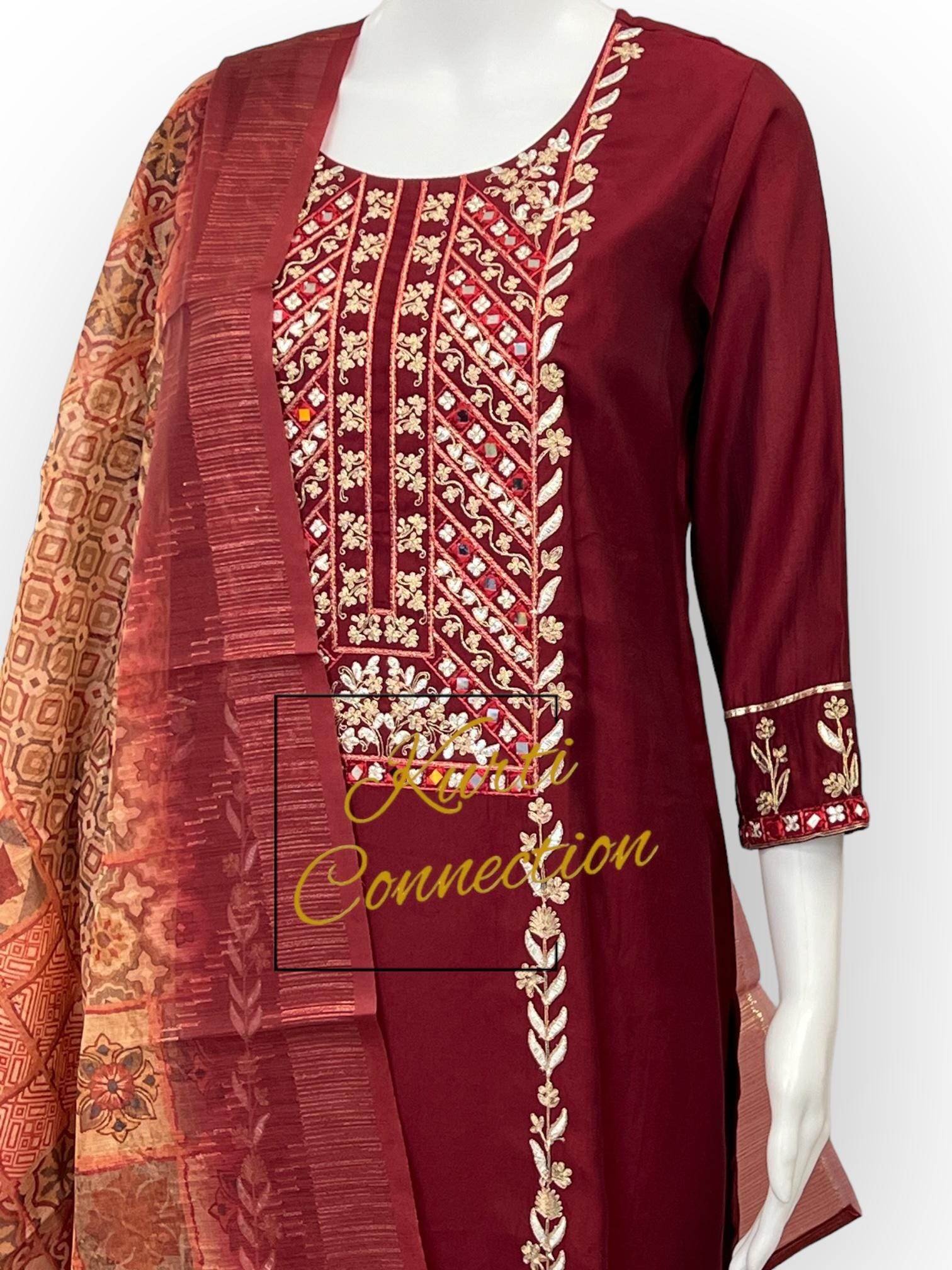 Modal silk kurti set | salwar kameez - Kurti Connection USA