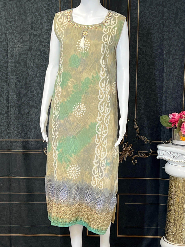 Batik print kurti - Kurti Connection USA