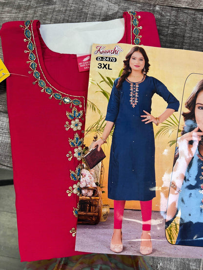 Silk kurti : Size 46 - Kurti Connection USA