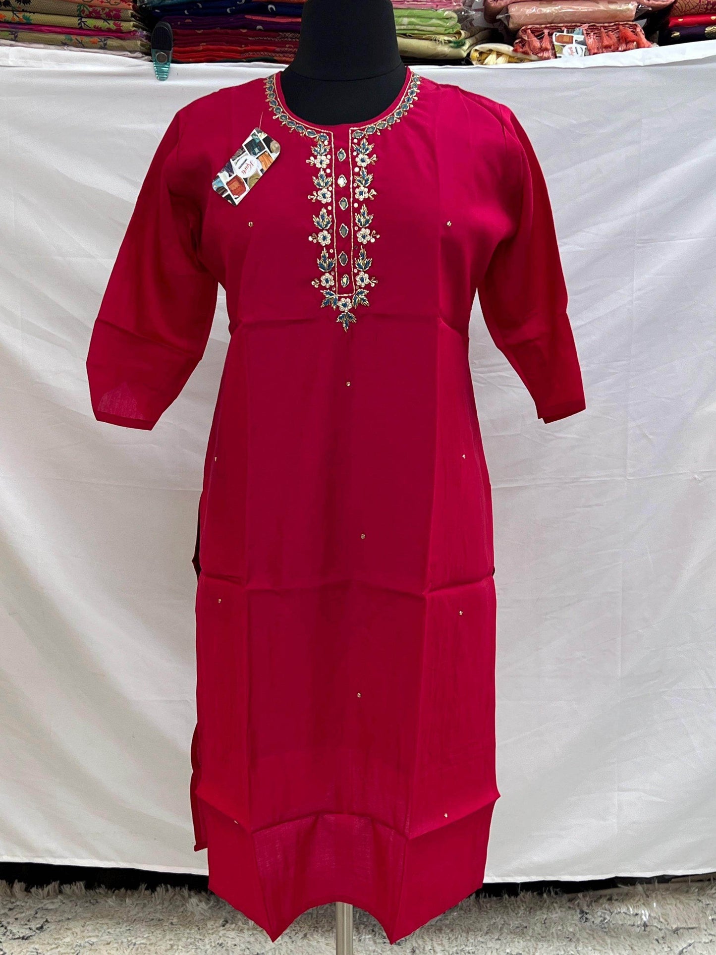 Silk kurti : Size 46 - Kurti Connection USA