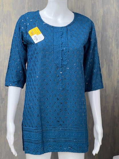 Short kurti / sequin short kurti - Kurti Connection USA