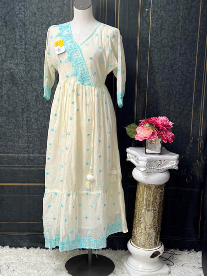 Soft cotton kurti - Kurti Connection USA