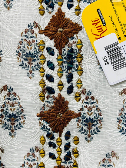 Kota cotton kurti | chikankari work | Block print kurti - Kurti Connection USA