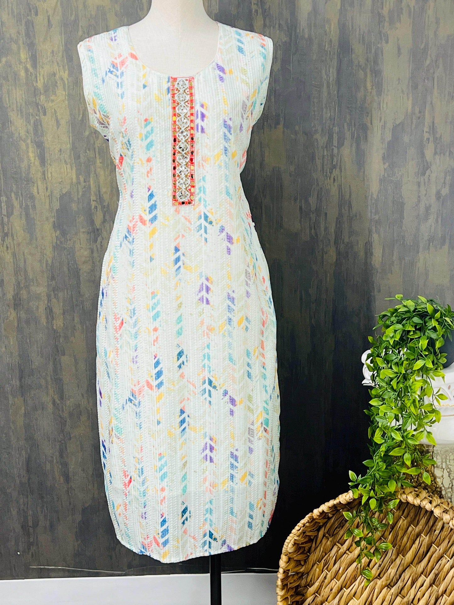 Soft cotton kurti - Kurti Connection USA