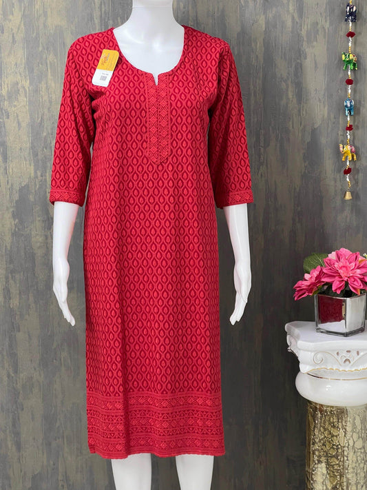 Chikankari kurti - Kurti Connection USA