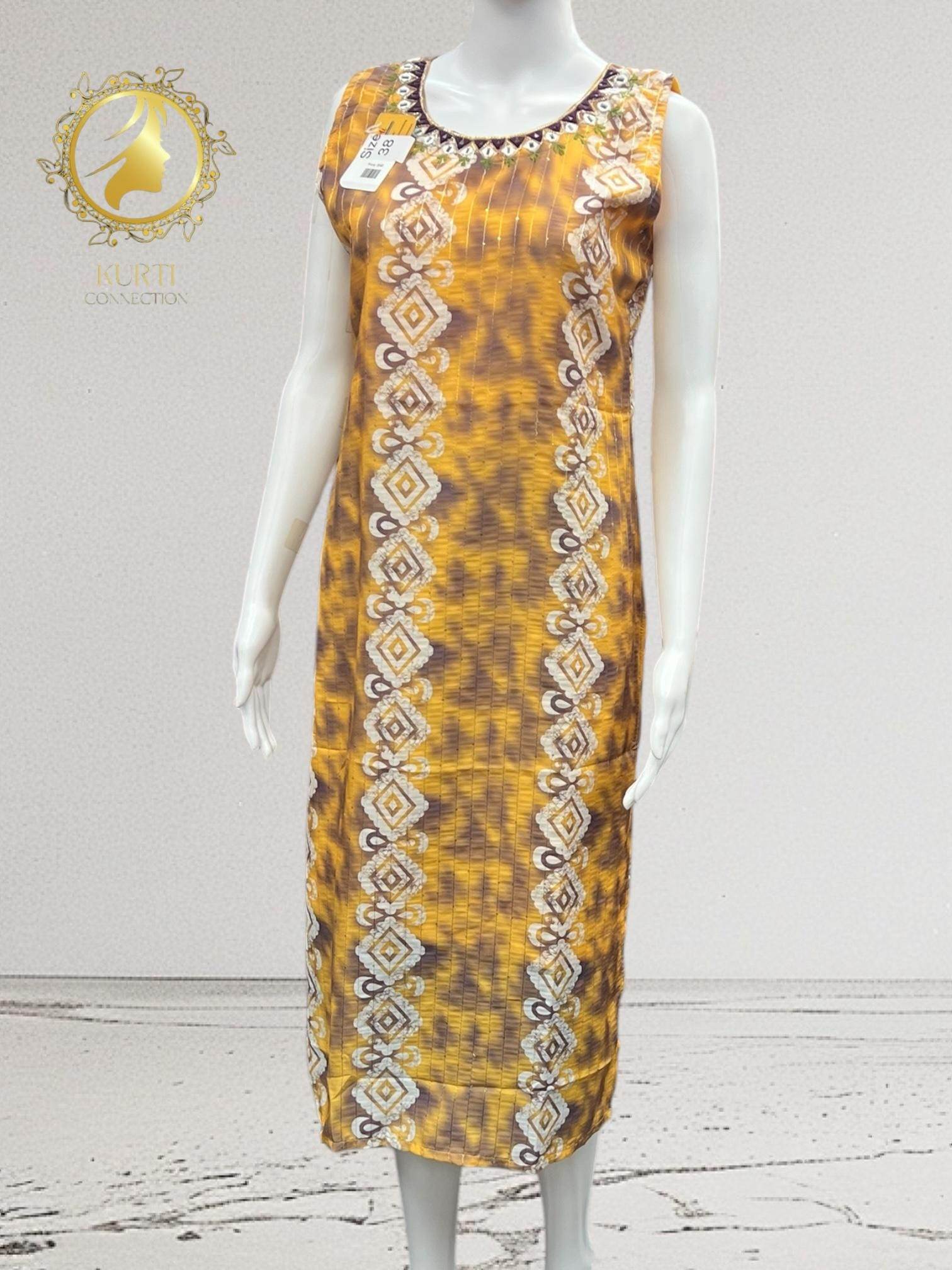Batik print georgette Kurti - Kurti Connection USA