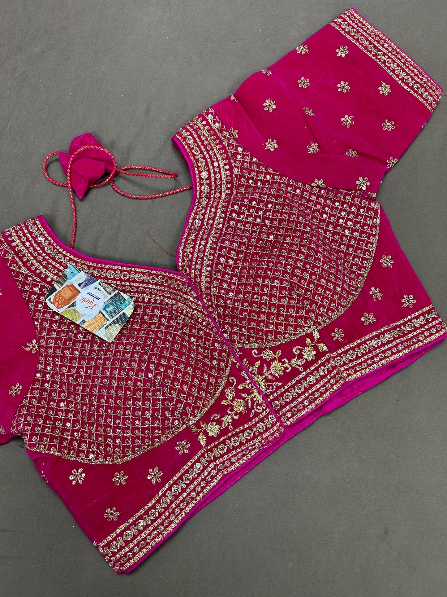 Velvet blouse - Kurti Connection USA