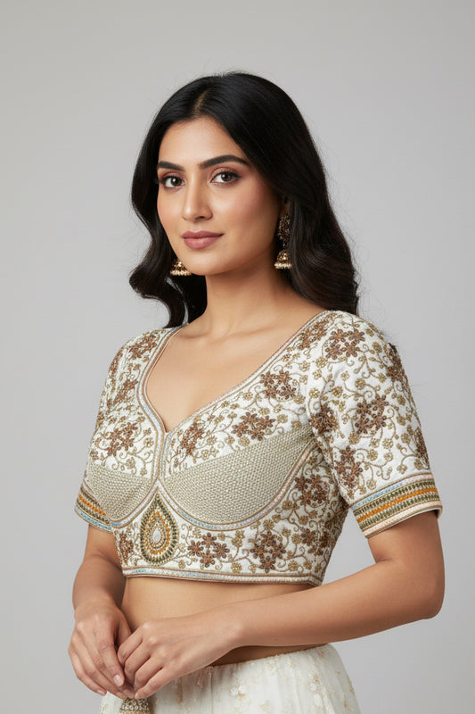 Heavy work blouse - Kurti Connection USA