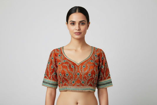 Silk Blouse - Kurti Connection USA