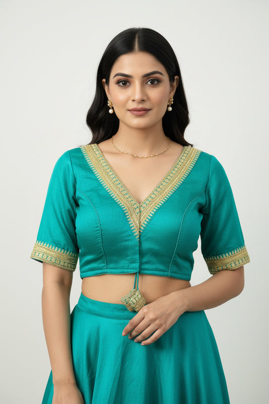 Front hook blouse - Kurti Connection USA