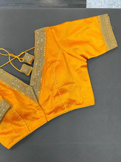 Silk blouse | front hook blouse - Kurti Connection USA