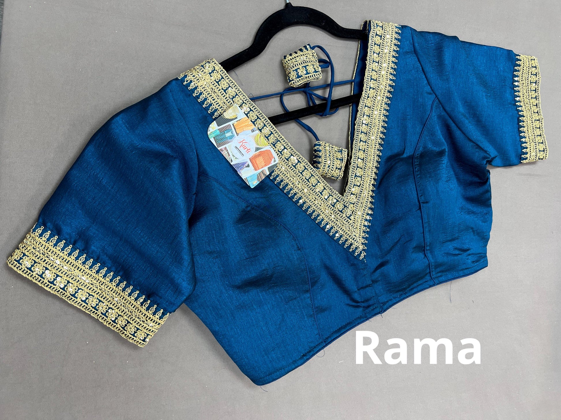 Silk blouse | front hook blouse - Kurti Connection USA
