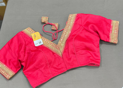 Silk blouse | front hook blouse - Kurti Connection USA