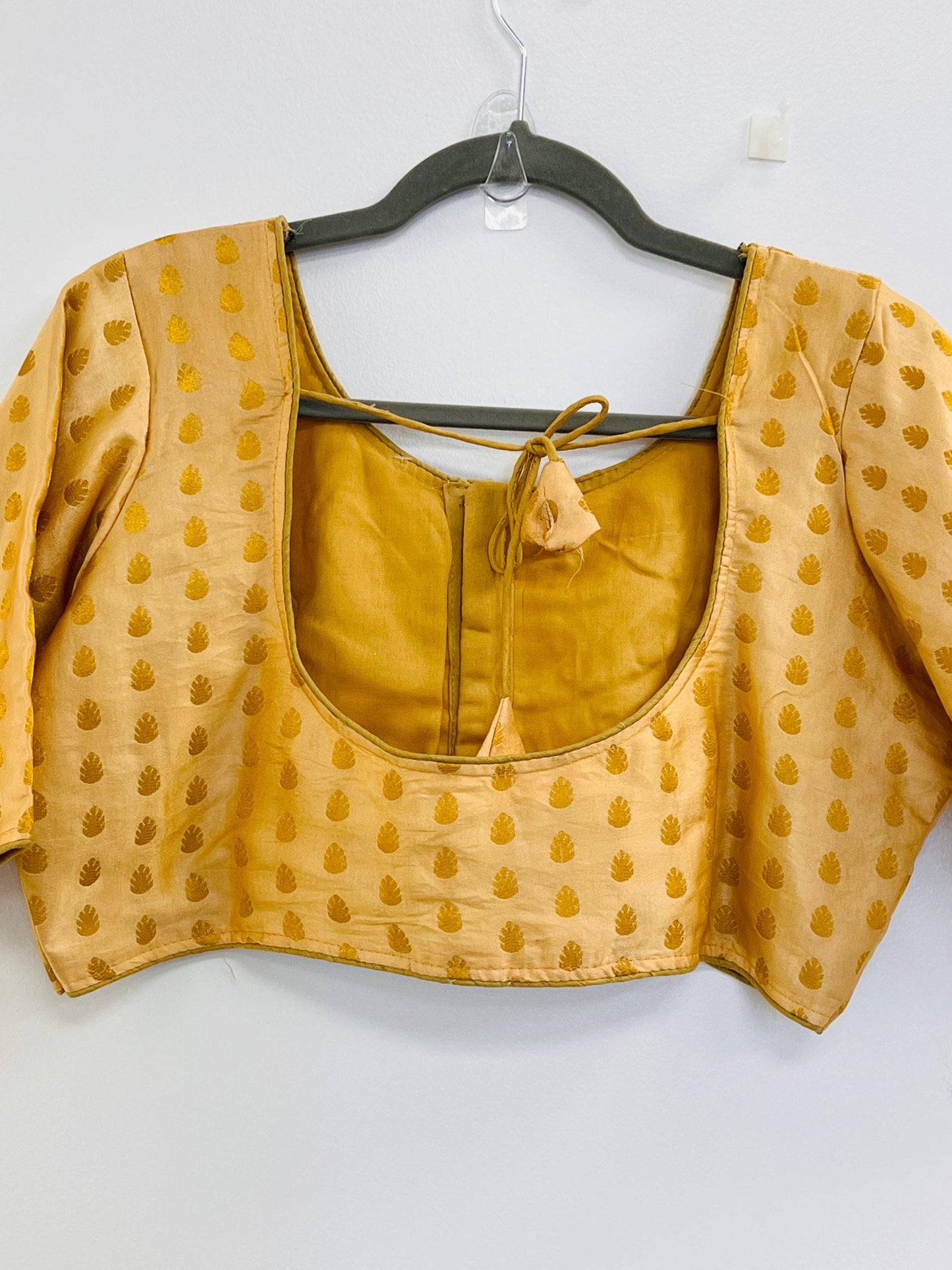 Gold blouse - Kurti Connection USA