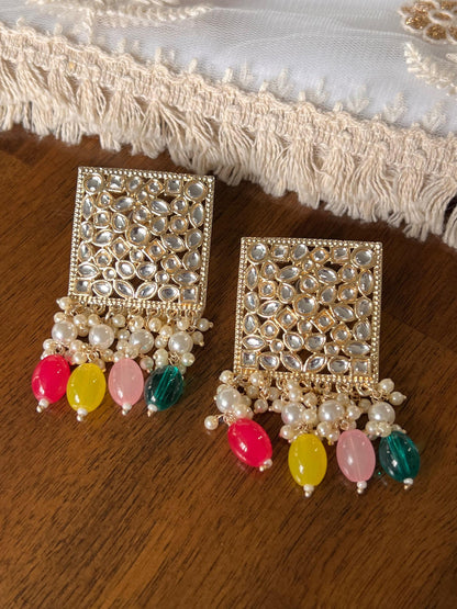 Kundan earrings - Kurti Connection USA