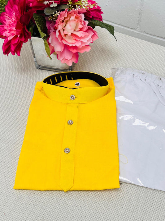 Cotton kurta pajaama set for boys - Kurti Connection USA