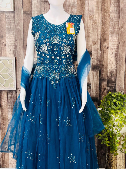 Party wear long dress - Kurti Connection USA