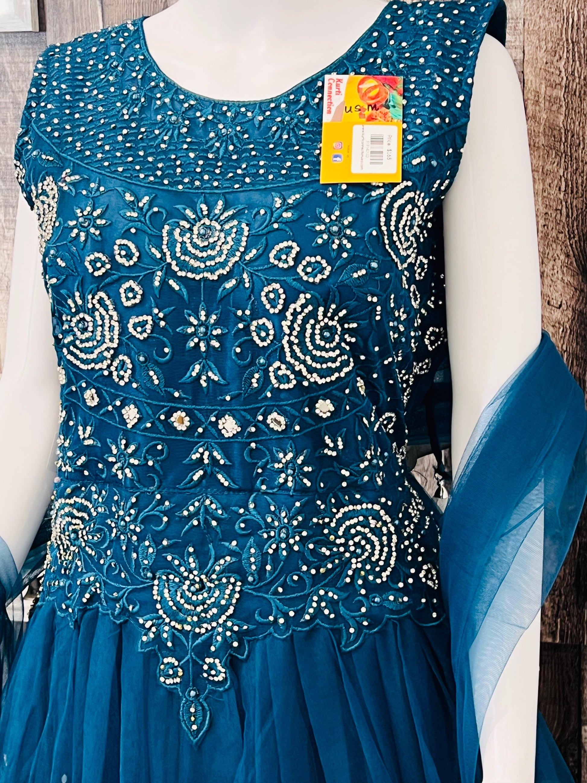 Party wear long dress - Kurti Connection USA