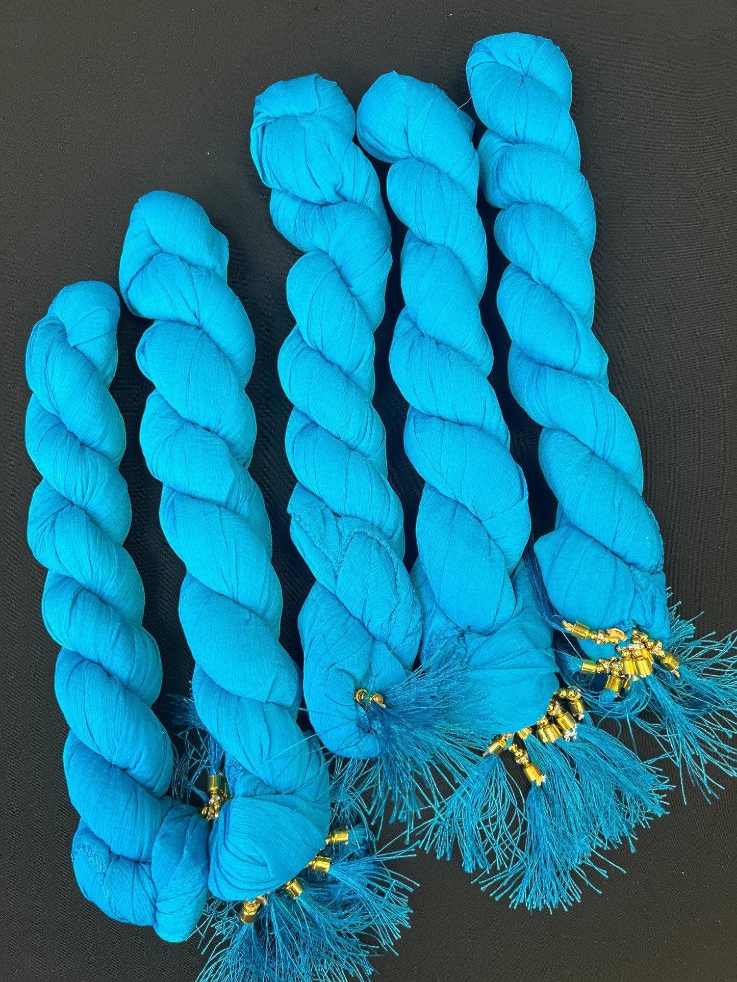 Turquoise Blue Dupatta | chiffon dupatta - Kurti Connection USA