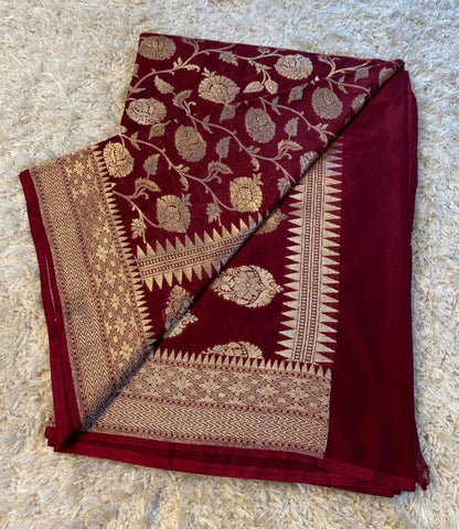 Mashru silk Banarasi saree - Kurti Connection USA