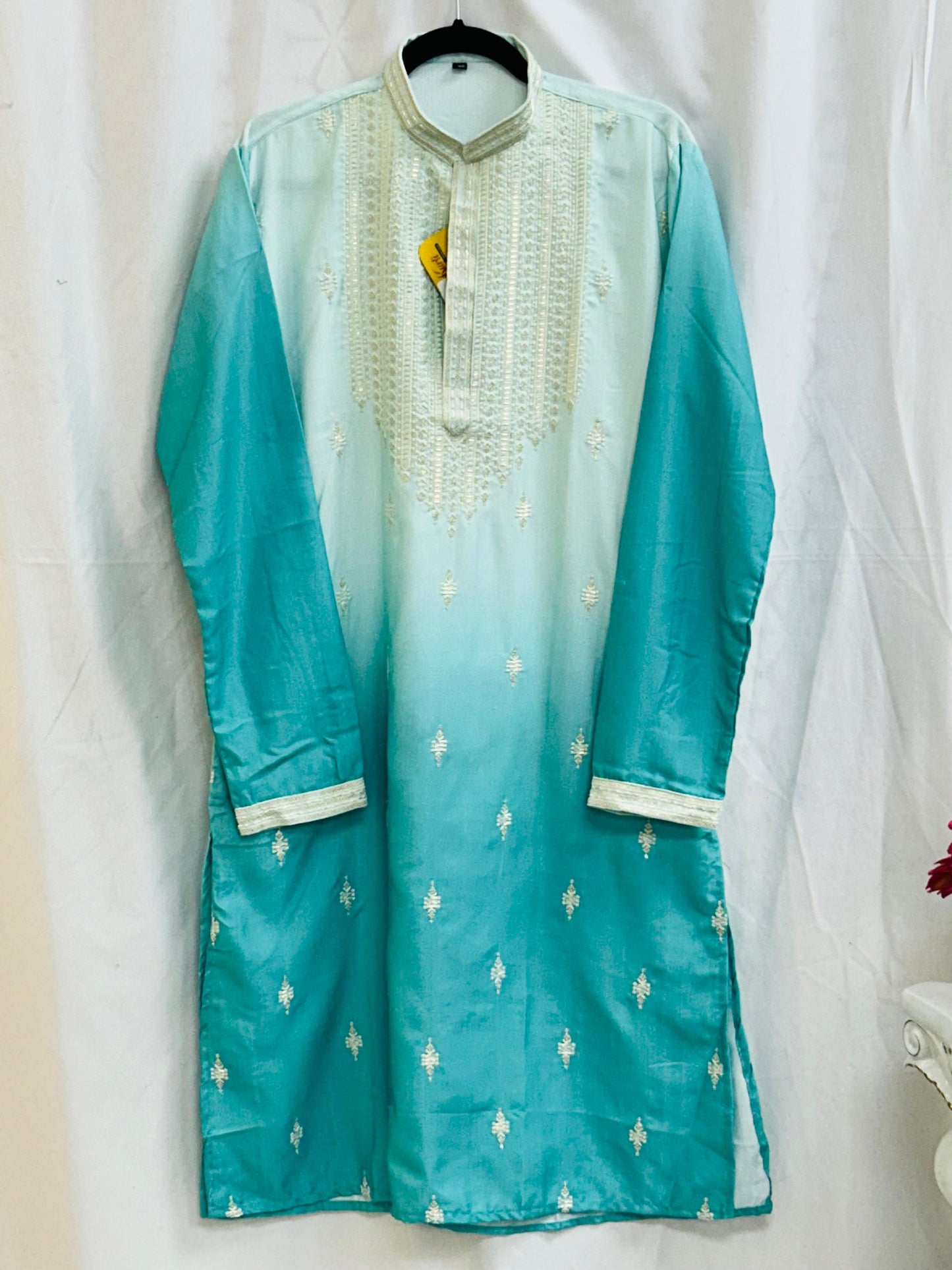 Dual shade Kurta pajama set - Kurti Connection USA