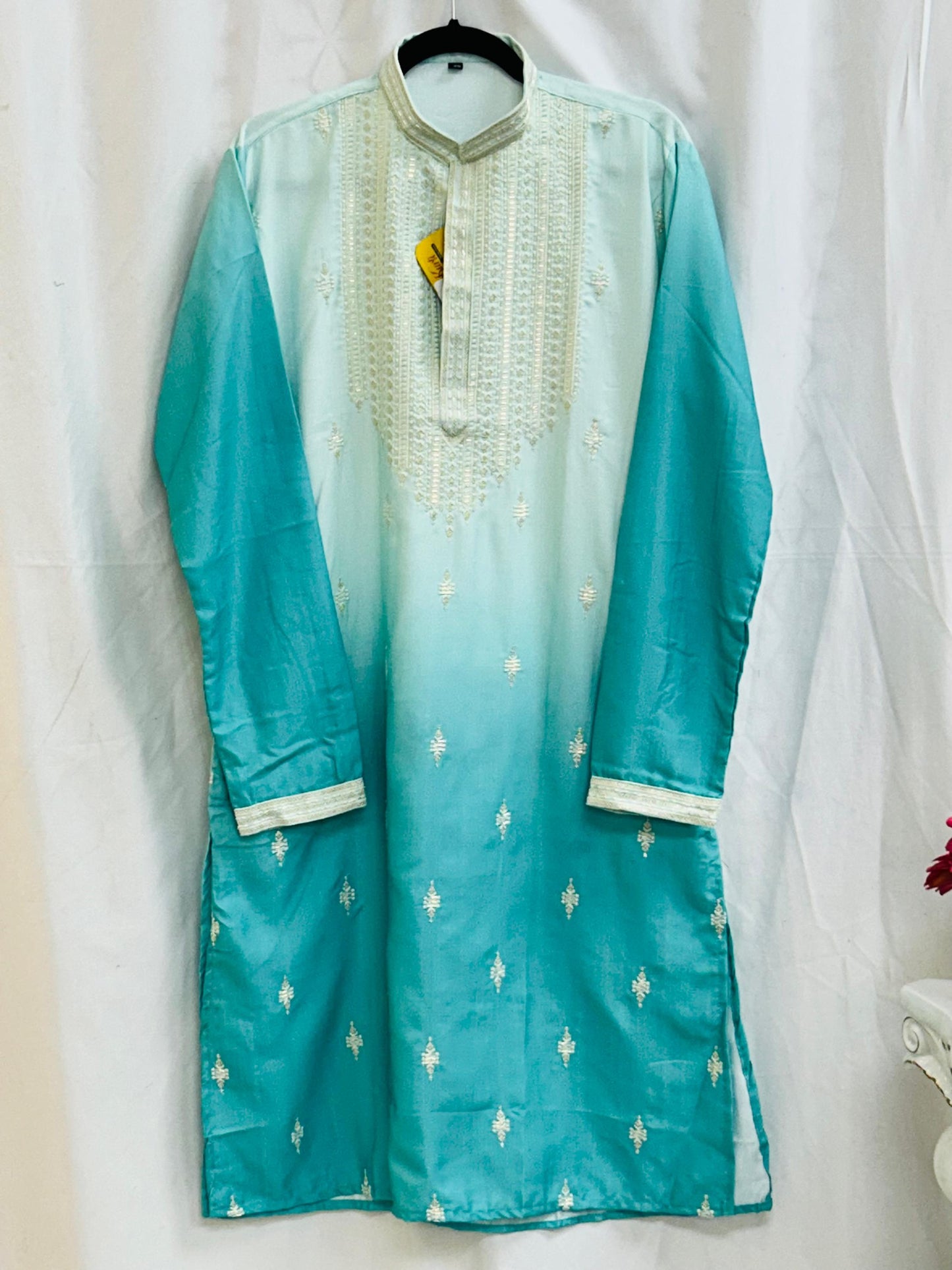 Dual shade Kurta pajama set - Kurti Connection USA