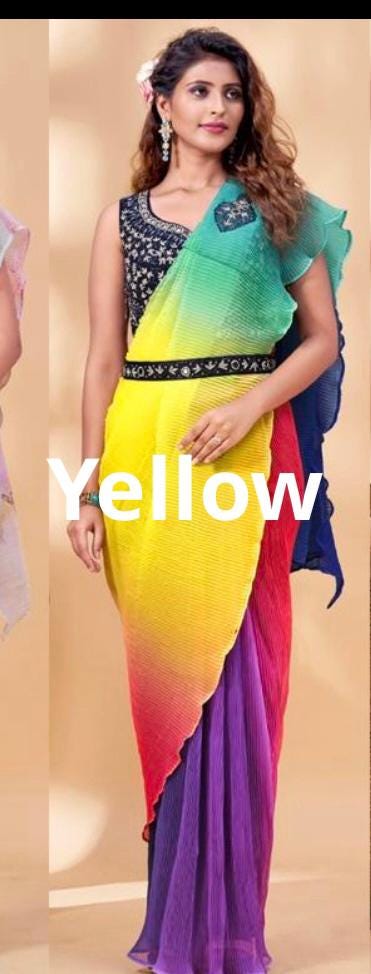 Readymade saree / pre pleated saree - Kurti Connection USA
