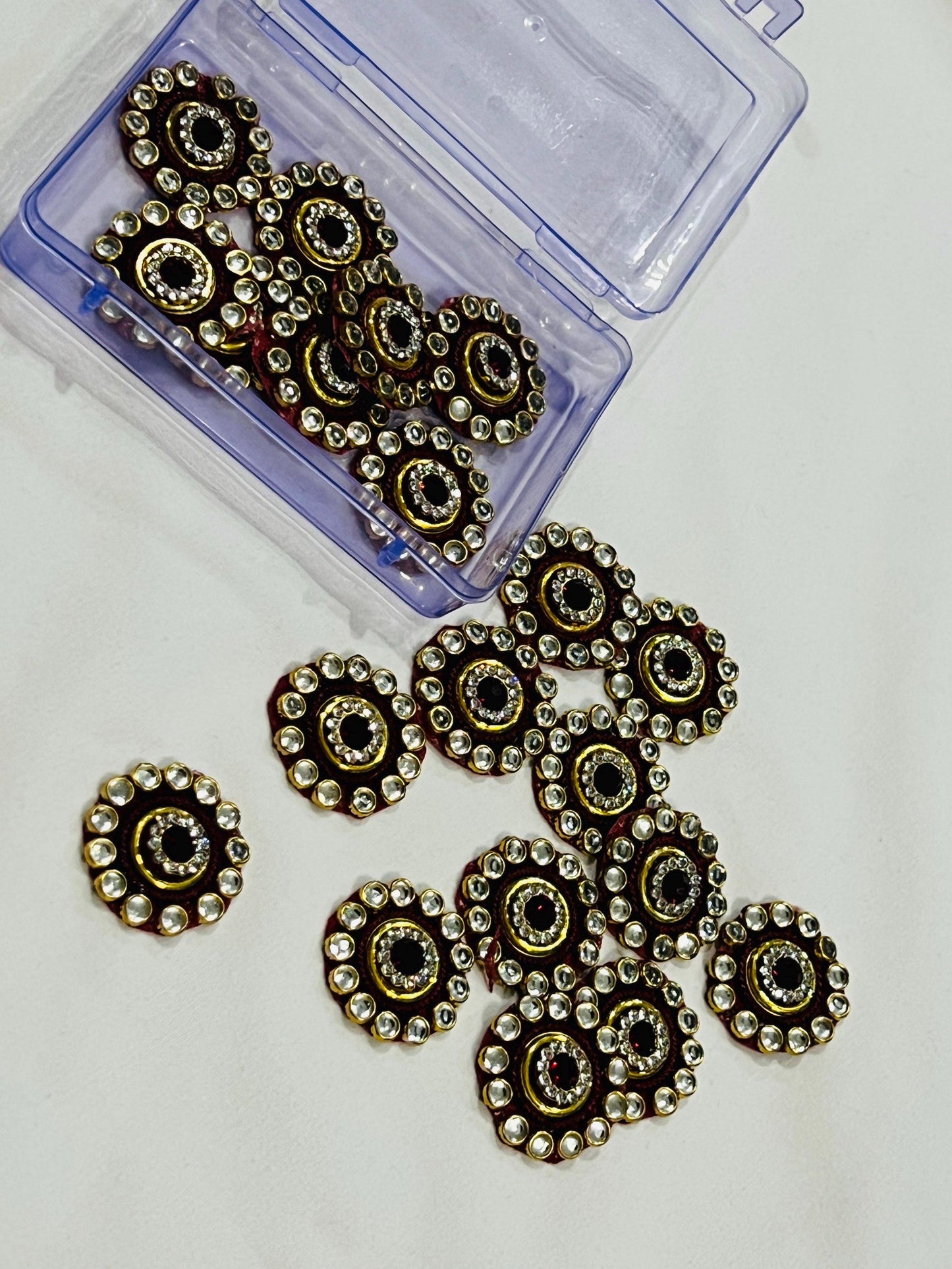 Kundan patches for dresses, sewing supplies , decorative patches - Kurti Connection USA