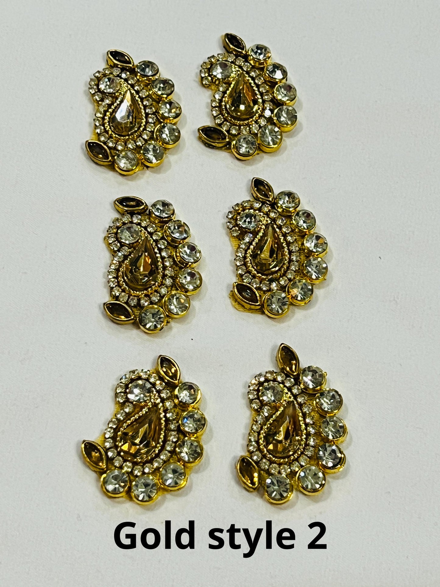 Kundan patches for dresses, sewing supplies , decorative patches - Kurti Connection USA
