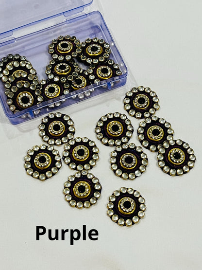 Kundan patches, decorative fabric patches - Kurti Connection USA