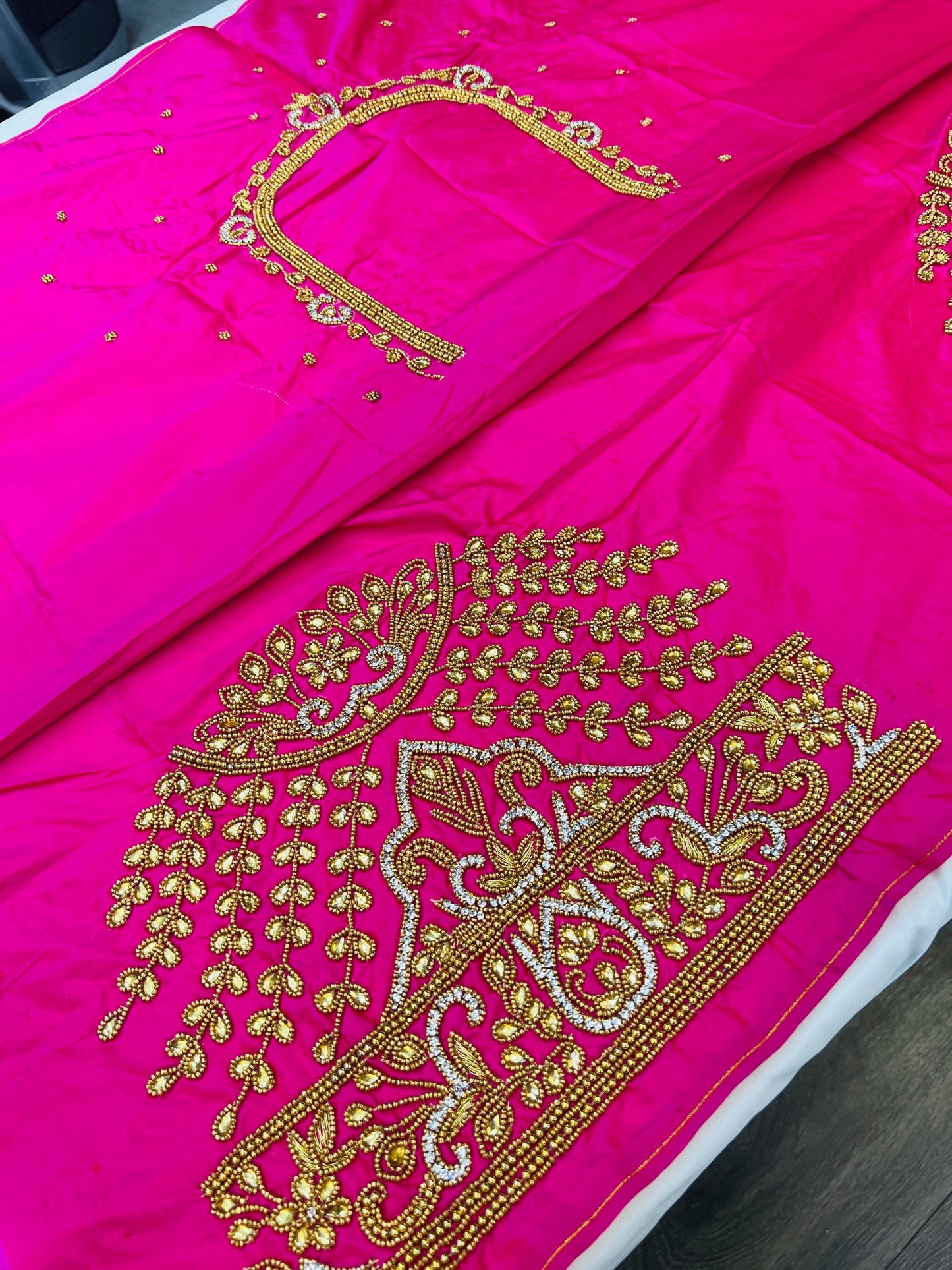 Maggam work blouse pieces - Kurti Connection USA