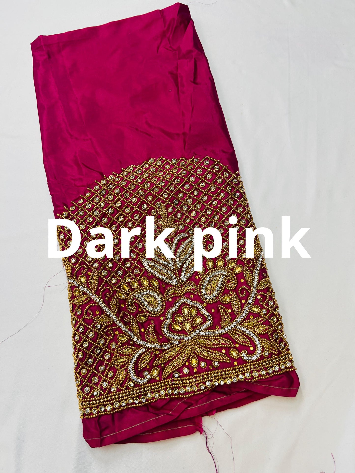 Maggam work blouse pieces - Kurti Connection USA
