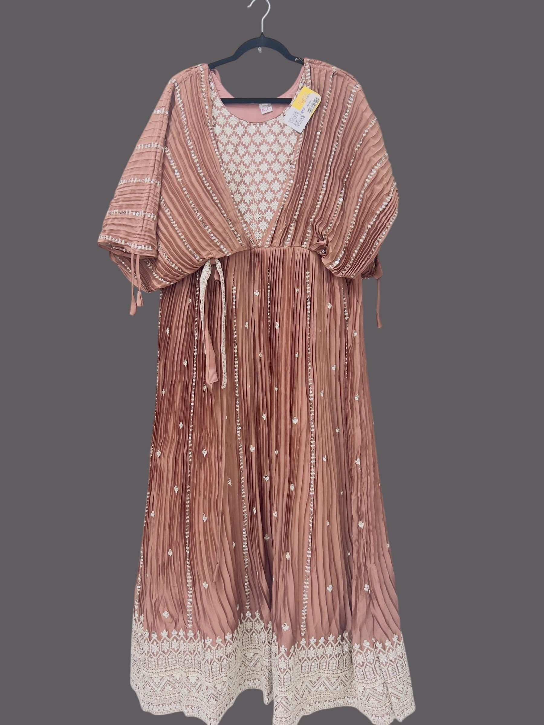 Indo western Long gown - Kurti Connection USA