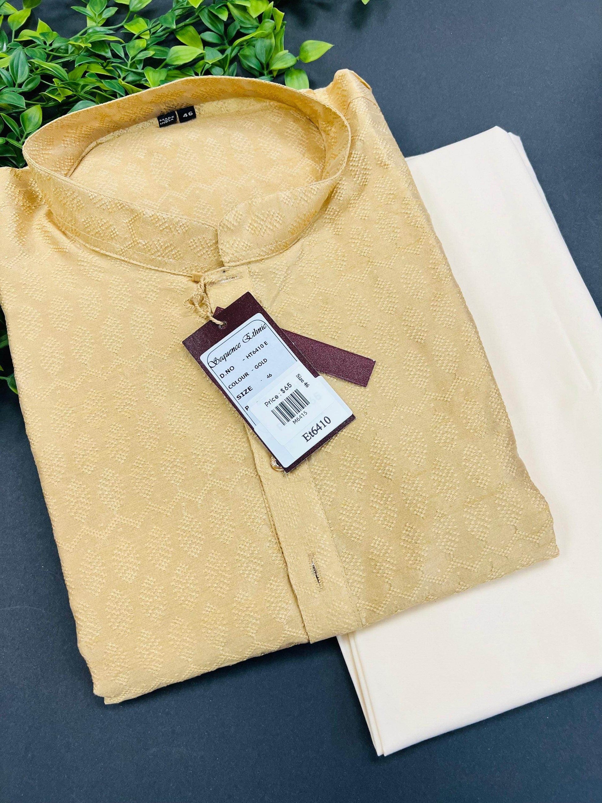 Silk kurta pajaama set - Kurti Connection USA