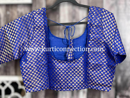 Royal blue blouse - Kurti Connection USA