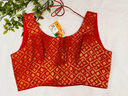 red blouse - Kurti Connection USA